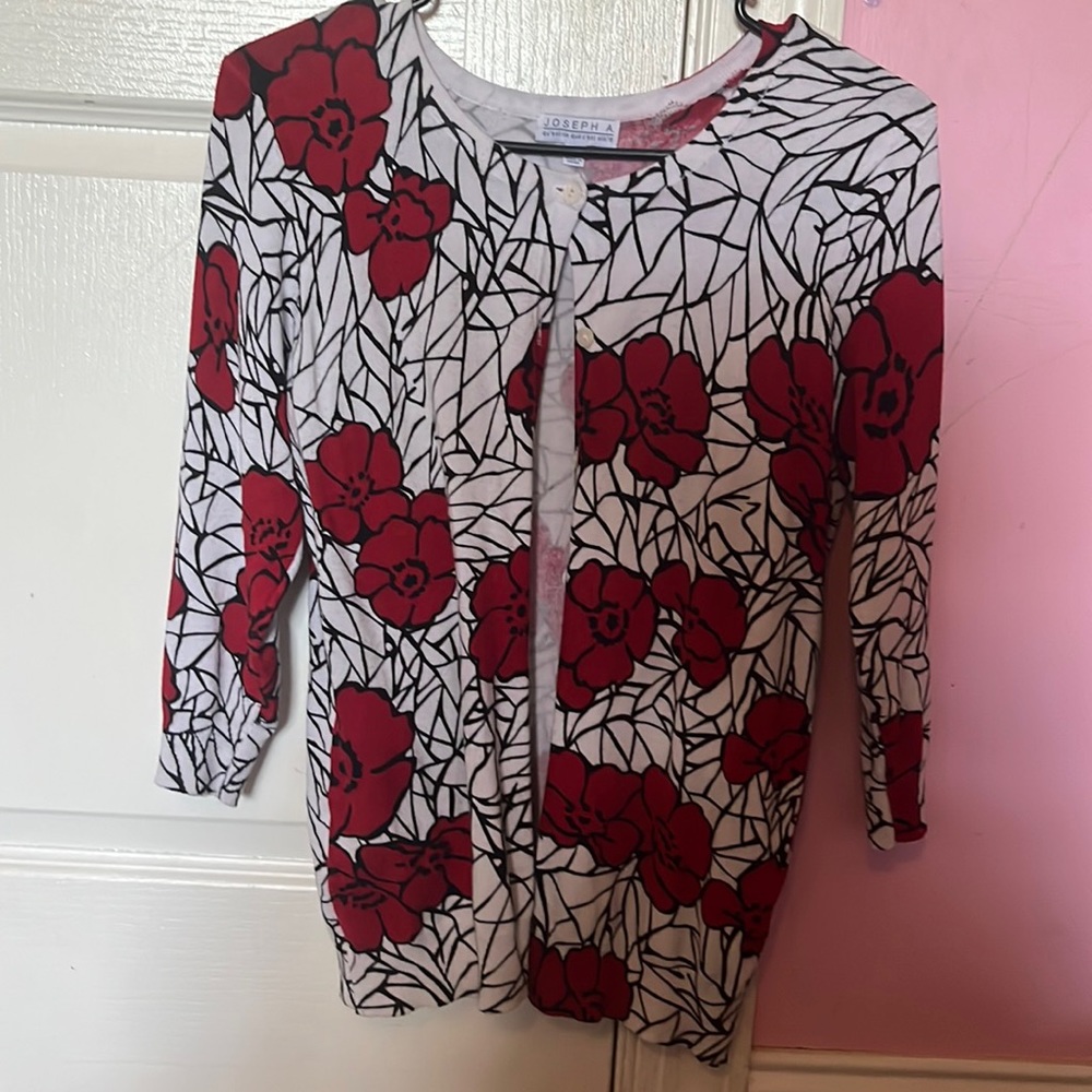 Floral rose cardigan